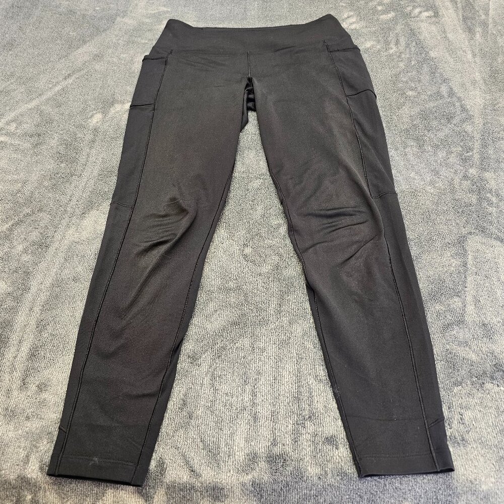 mountain hardwear Womens Medium mountain Stretch leggings black 1942641 UPF 50 - Picture 1 of 12